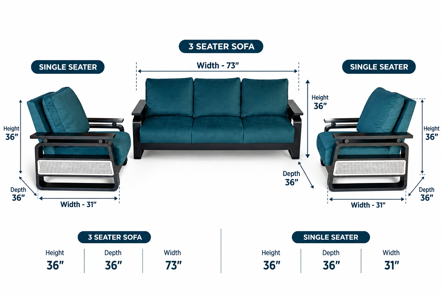 MUSTANG SOFA SET gallery image