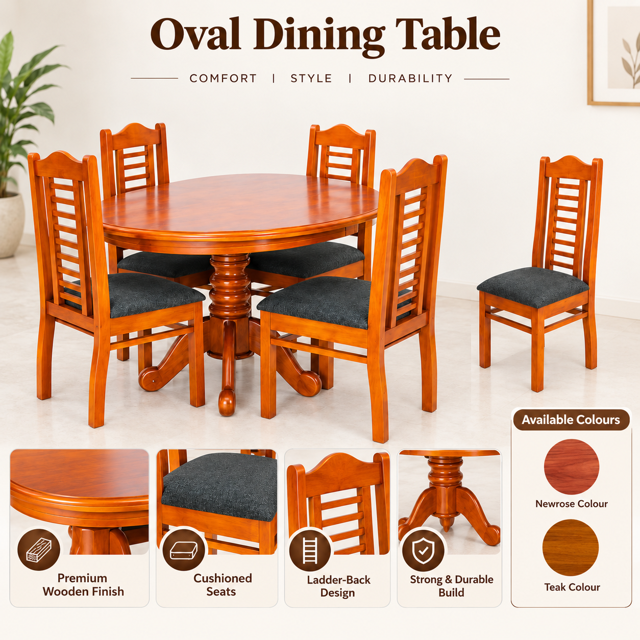 OVEL DINING TABLE gallery image