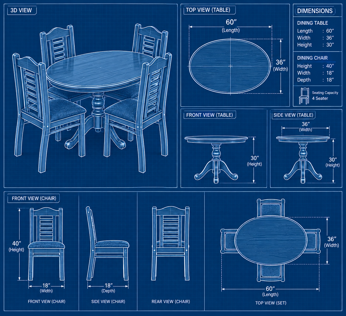 OVEL DINING TABLE gallery image