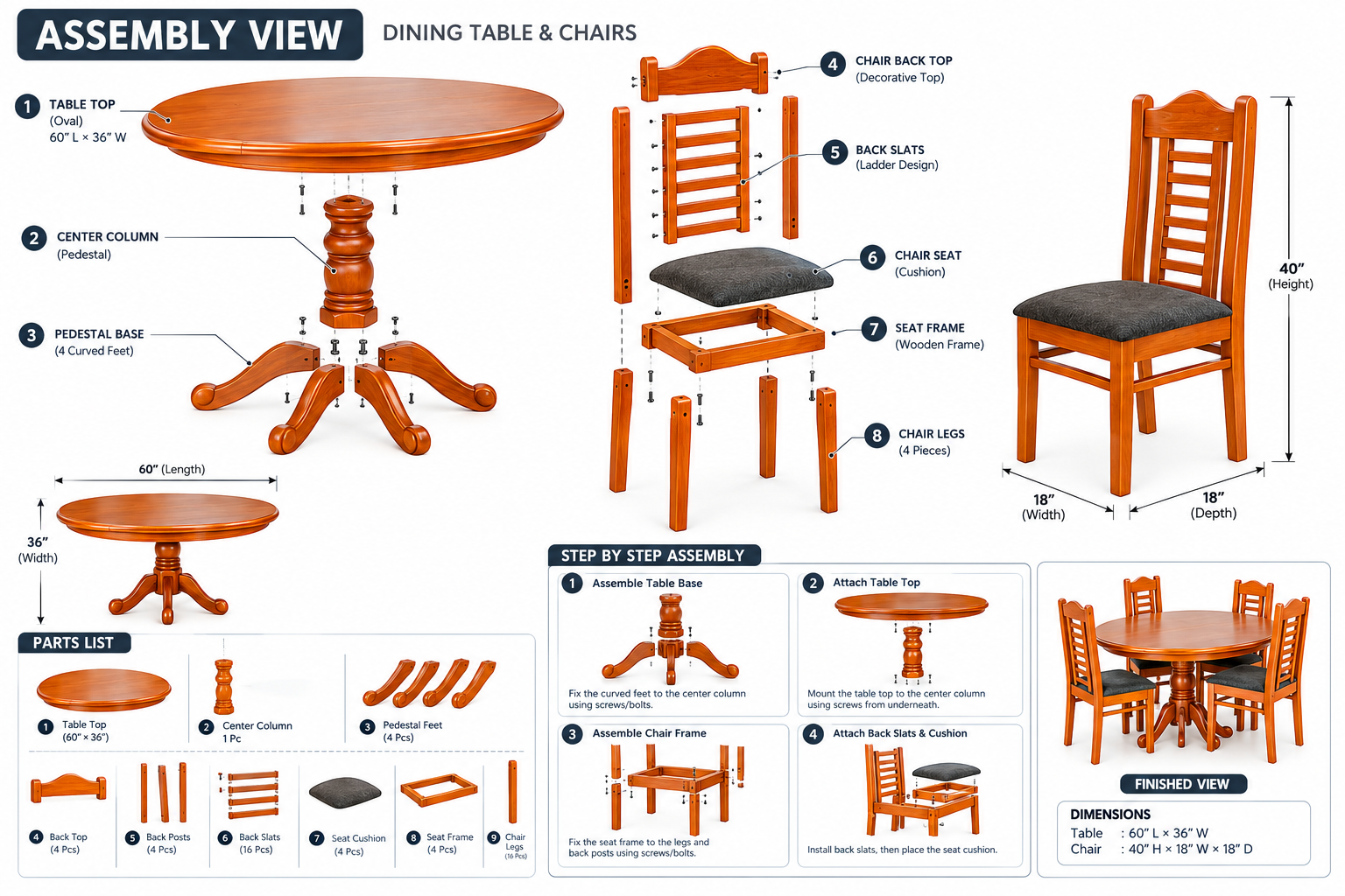 OVEL DINING TABLE gallery image