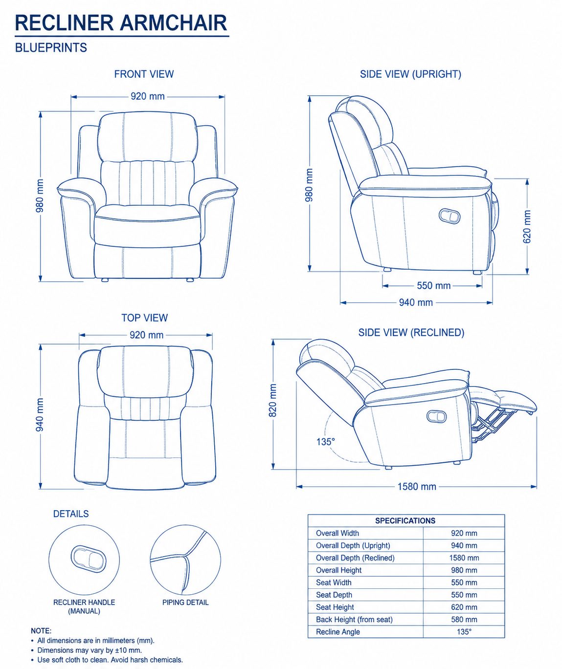 SINGLE RECLINER gallery image