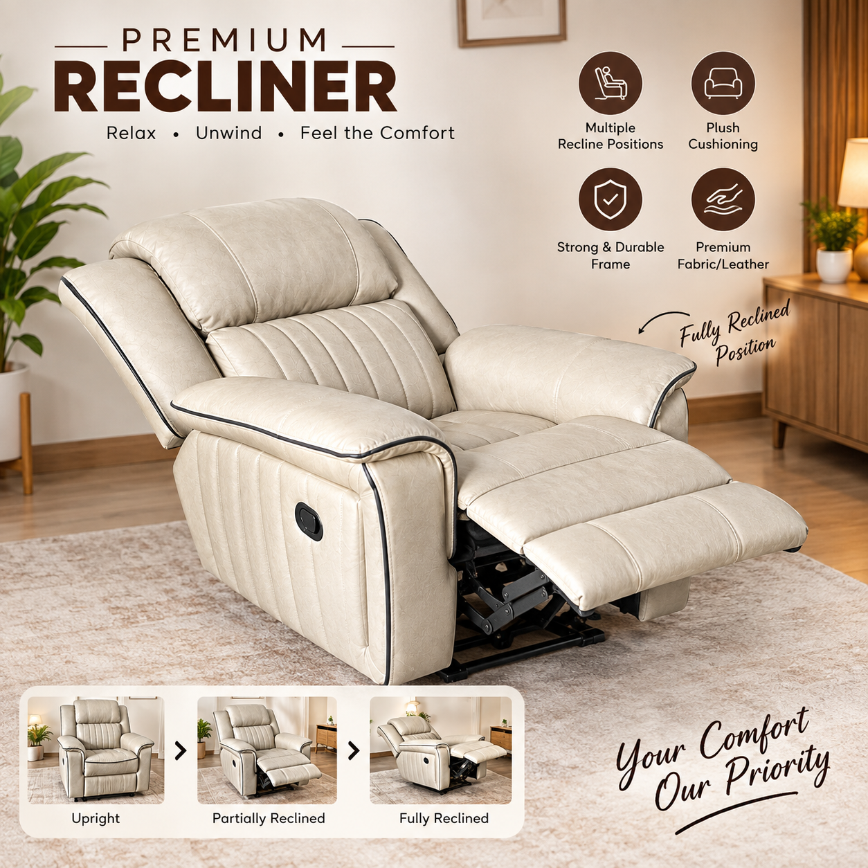SINGLE RECLINER gallery image